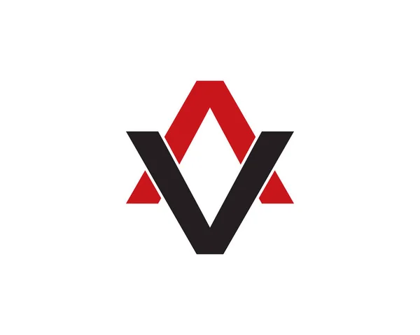 Logo letra av — Vector de stock