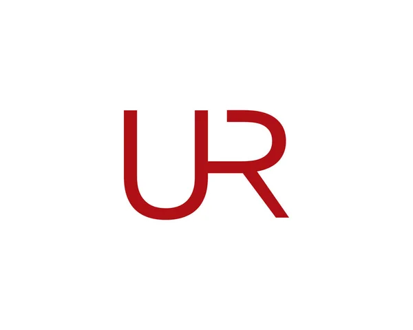 Ur letter logo — Stock Vector