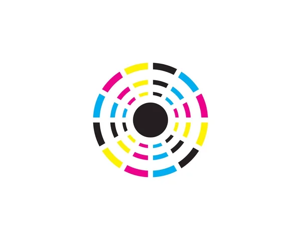 Abstraktní kruhu logo — Stockový vektor