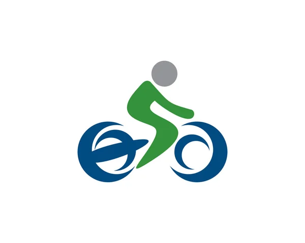 自転車ロゴ — ストックベクタ