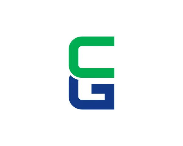 Cg logotipo da carta — Vetor de Stock