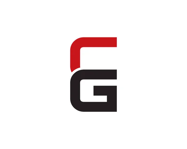 Cg logotipo da carta — Vetor de Stock