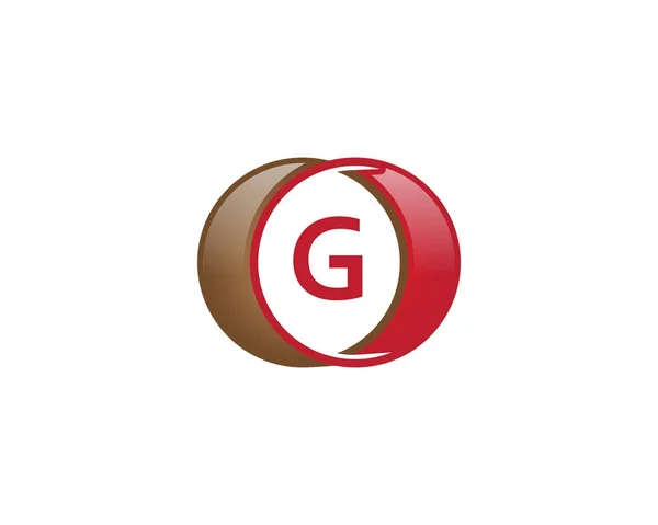 Logo kruh písmeno g — Stockový vektor