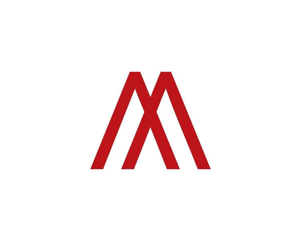 M Buchstabe Logo — Stockvektor