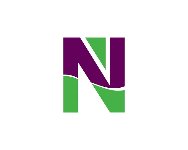 N lettre logo — Image vectorielle
