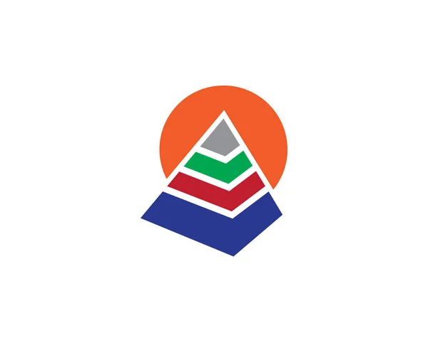 Pyramid logo — Stock Vector