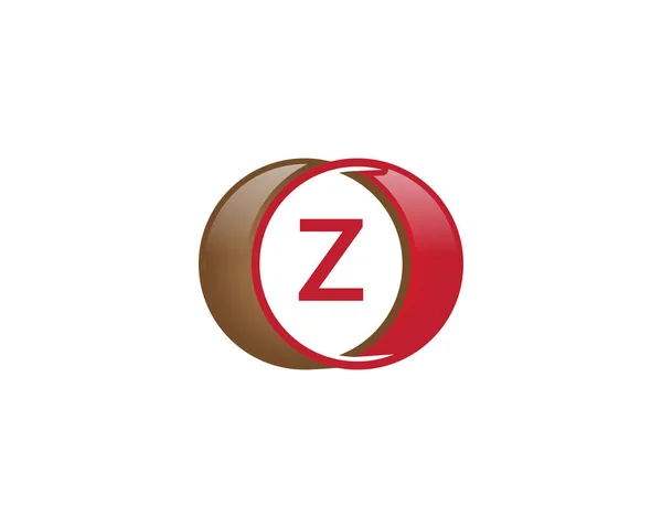 Z letter circle logo — Stock Vector