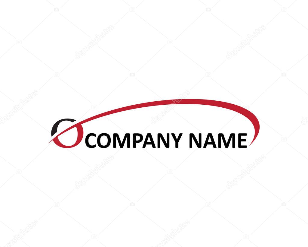 O letter swoosh logo