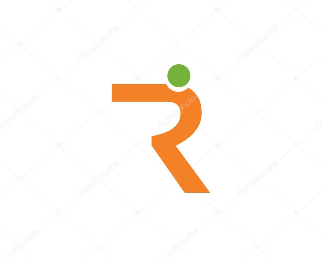R letter people logo