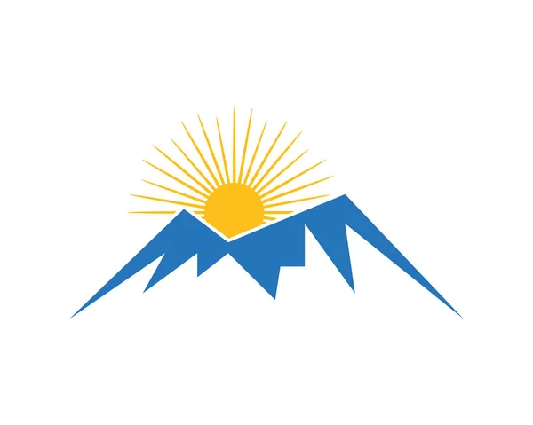 Mountain logo template — Stock Vector