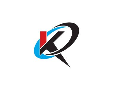 K harfi logo şablonu