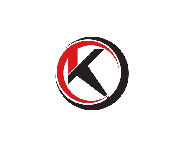 K 文字ロゴのテンプレート — ストックベクタ