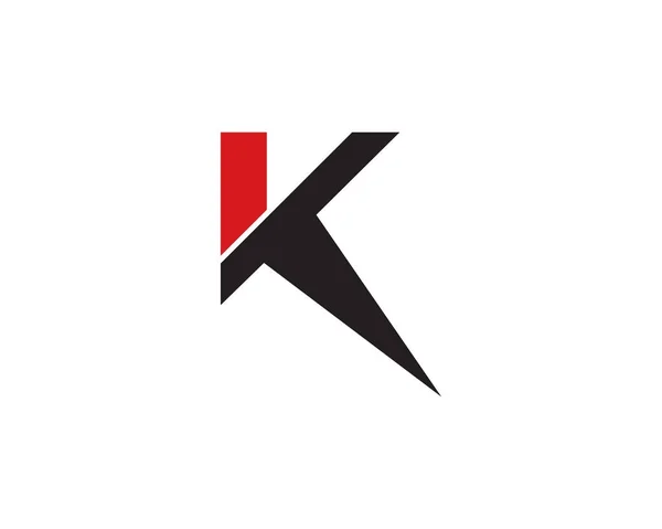 K Buchstabe Logo Vorlage — Stockvektor
