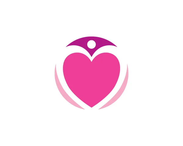 Love logo template — Stock Vector