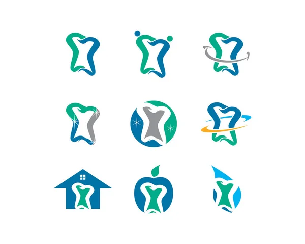 Kolekcja logo stomatologicznego — Wektor stockowy