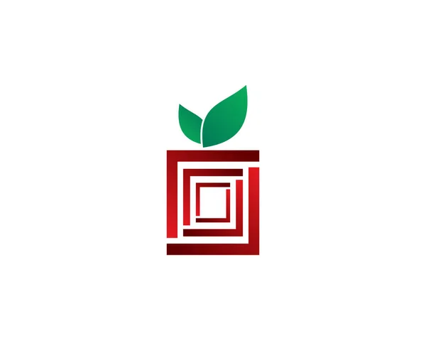Apple box logo — Stock Vector