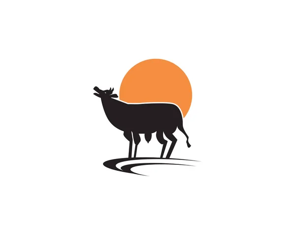Cow logo — Stock Vector