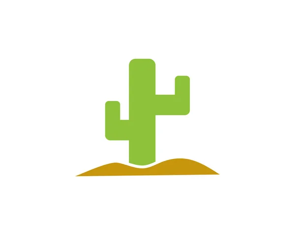 サボテンのロゴ — ストックベクタ