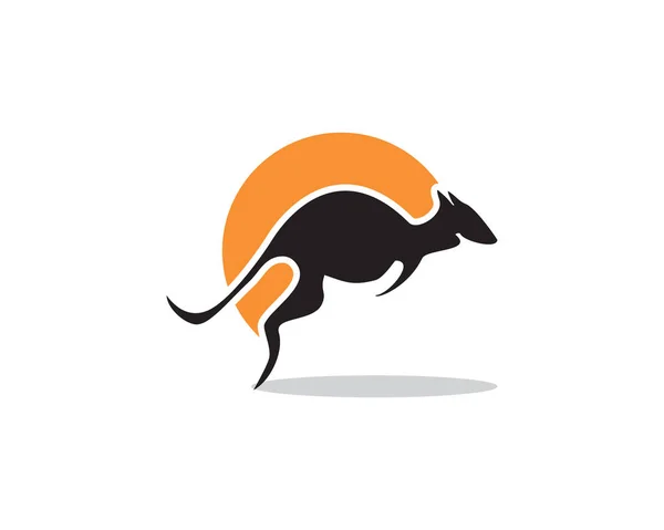 Kangaroo logo — Stock Vector