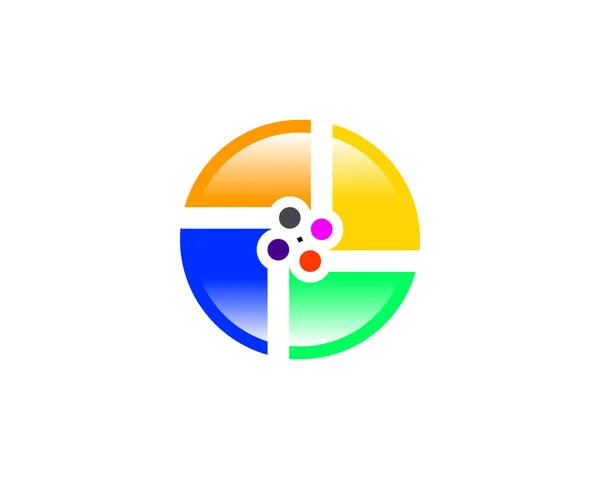 Logo círculo abstracto — Vector de stock