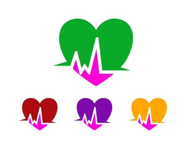 心脏护理徽标 — 图库矢量图片