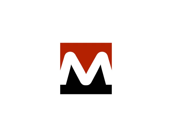 M letra cubo logo — Vector de stock