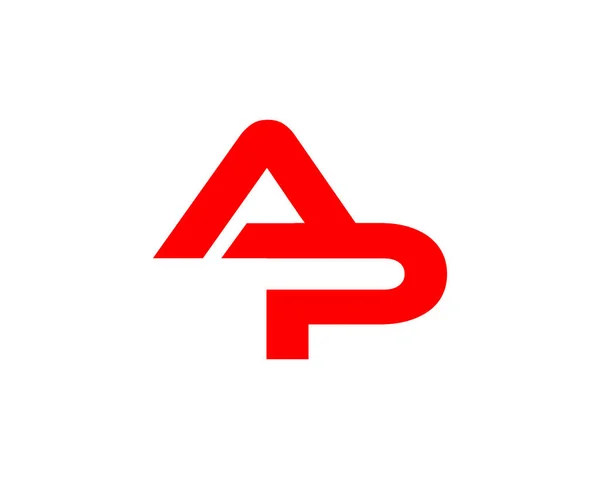 AP mektup logo — Stok Vektör