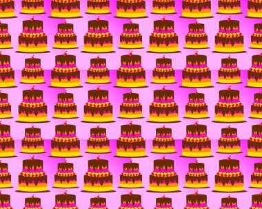 doğum günü desen arka plan tart pasta şeklinde