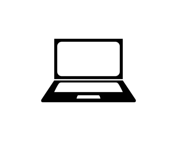 Modèle d'illustration de logo vectoriel d'icône d'ordinateur portable — Image vectorielle