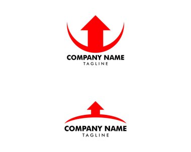Arrow Up Logo Şablonu Tasarımı
