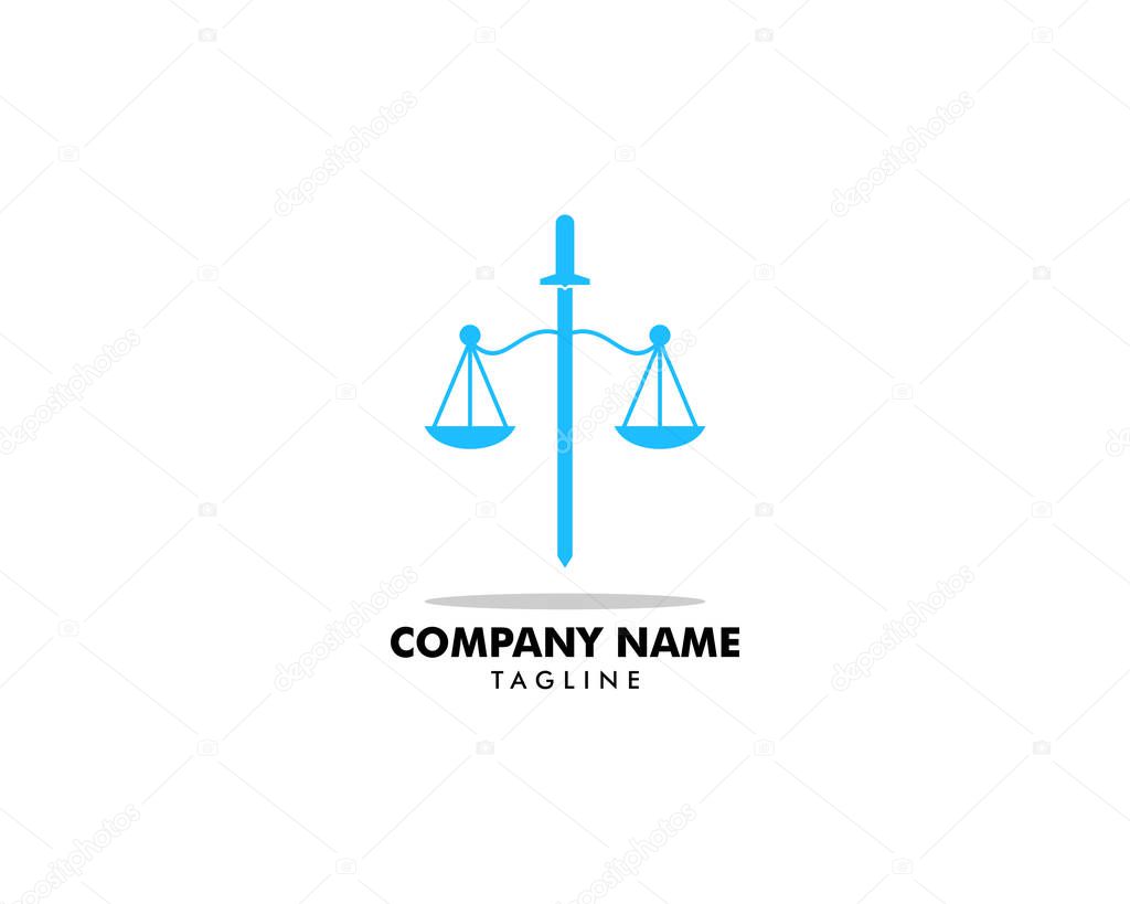 Law Firm Logo Template Design Vector