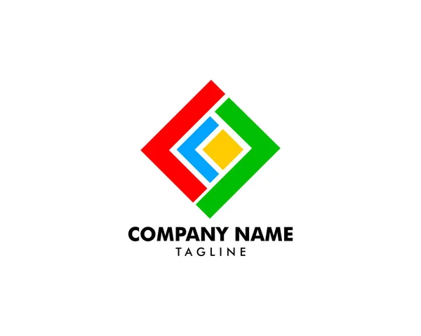 Streszczenie trójkąt projekt logo wektor szablon — Wektor stockowy