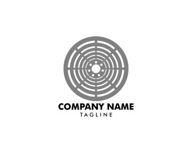 Kanalizasyon Kapağı Logo Şablonu Tasarımı