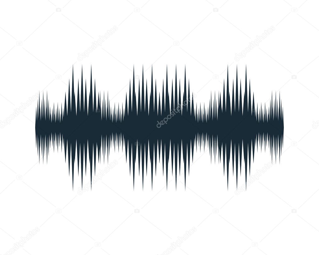 Audio Frequency Wave Graphic Icon Vector Logo Template Illustration Design