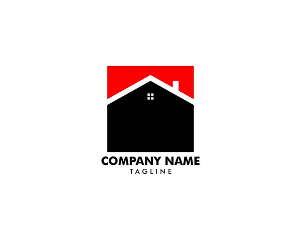 House Square Logo Template Vector Illustration Design — Stock Vector