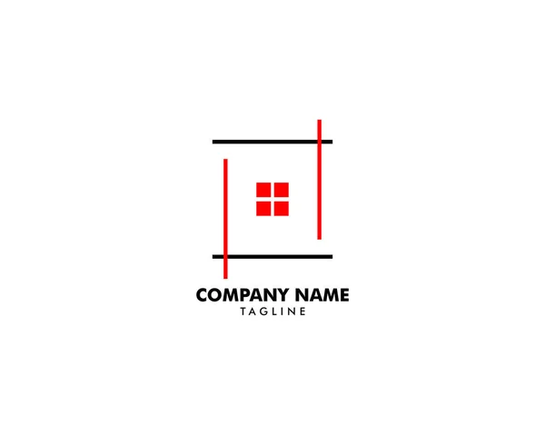 Imobiliário, propriedade e construção Design de Logo — Vetor de Stock