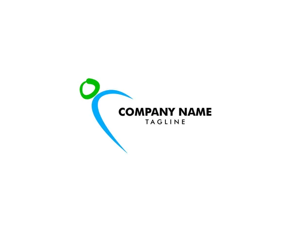 Personnages Logo Design Illustration Vectorielle — Image vectorielle