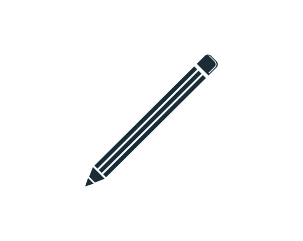 Ceruza Ikon Vektor Logó Sablon Illusztráció Tervezés — Stock Vector