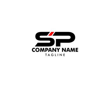 İlk Harf SP Logo Şablonu Tasarımı