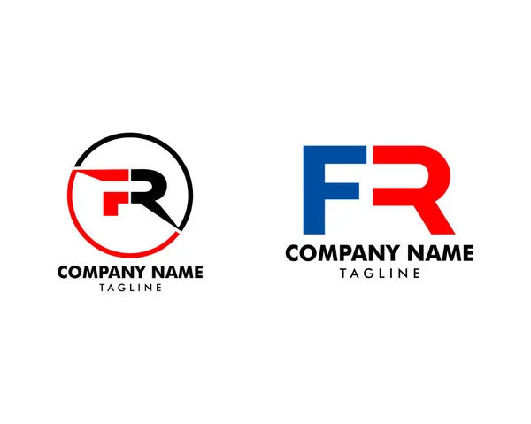 Başlangıç Harfi FR Logo Şablonu Tasarımı