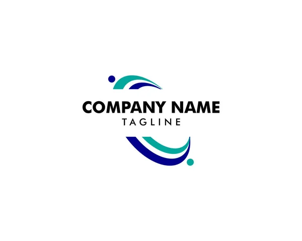 Logo Communautaire Logo Travail Équipe Logo Social Logo Partenariat Logo — Image vectorielle