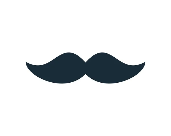 Mustache Icon Vector Logo Template Illustration Design — Stock Vector