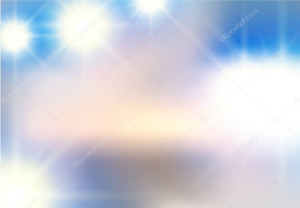 Vector abstract background of white light beaming flashes