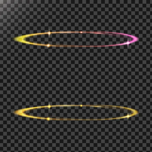 Векторная абстрактная иллюстрация световых эффектов в форме кругов — стоковый вектор