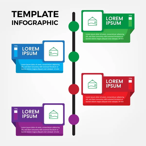 Шаблон Ділові інфографічні елементи — стоковий вектор