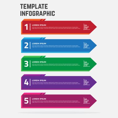Diyagramı, grafik, grafik, web tasarım, iş akışı düzeni için kullanılabilir Modern Infographic şablonu