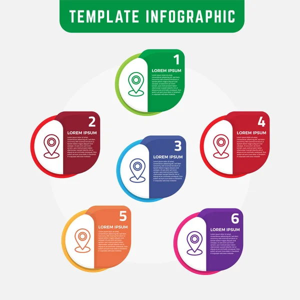 Modern infographic template that can be used for diagram, graph, chart, web design, workflow layout — Stock Vector
