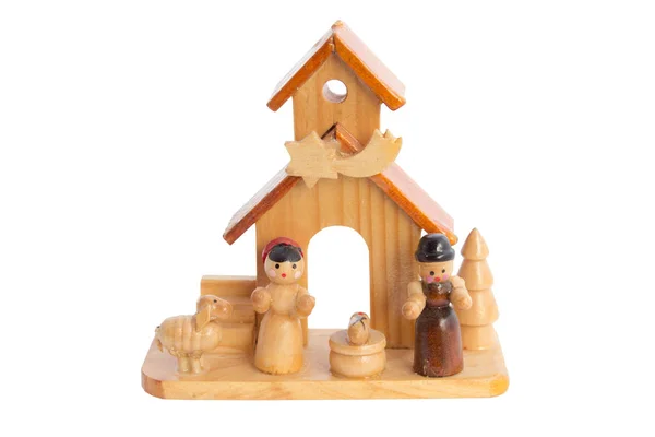 Wooden nativity scene - crib