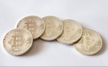 Gümüş Bitecoins - dijital Kripto para