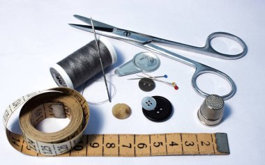 İplik, dikiş ve araçları için el yapımı